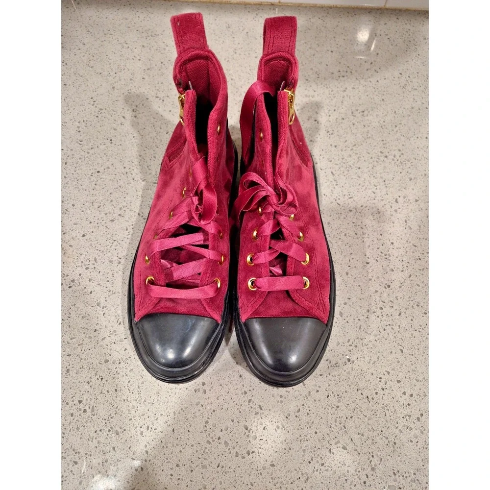 New Chuck Taylor All Star Lugged Lift Platform Pink Velvet Size 3.5